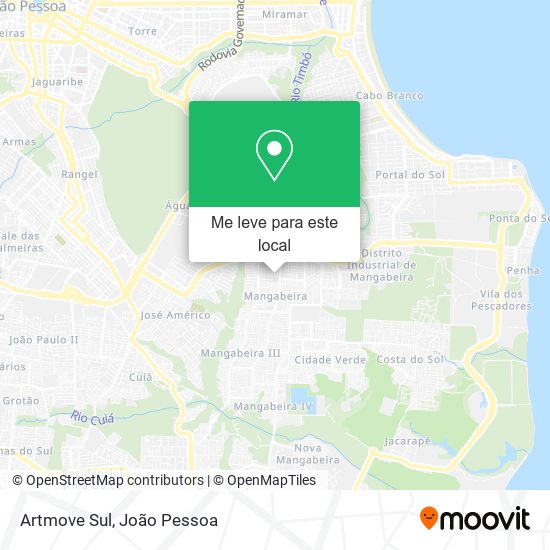 Artmove Sul mapa