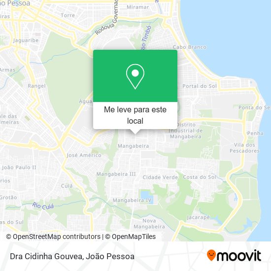 Dra Cidinha Gouvea mapa