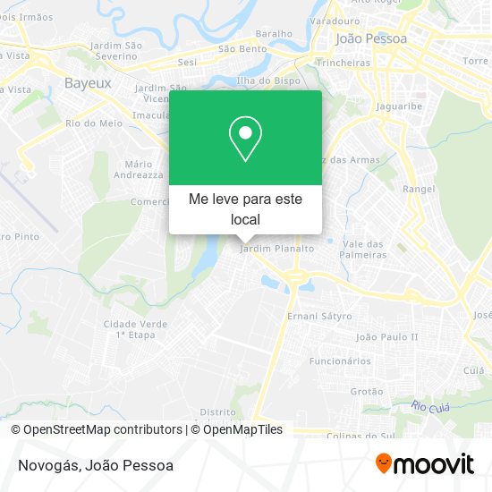 Novogás mapa