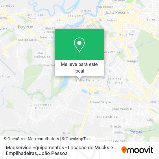 Maqservice Equipamentos - Locação de Mucks e Empilhadeiras mapa