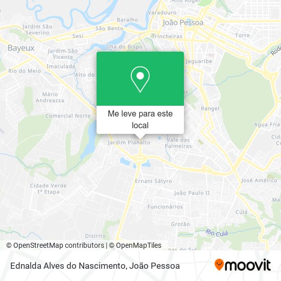 Ednalda Alves do Nascimento mapa