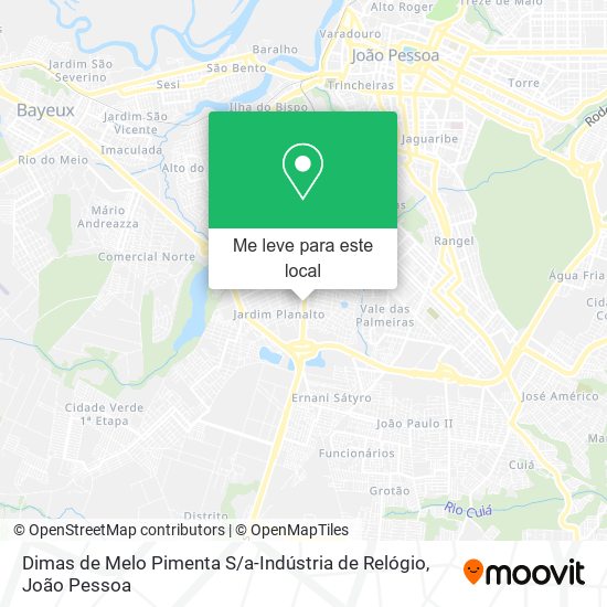 Dimas de Melo Pimenta S / a-Indústria de Relógio mapa