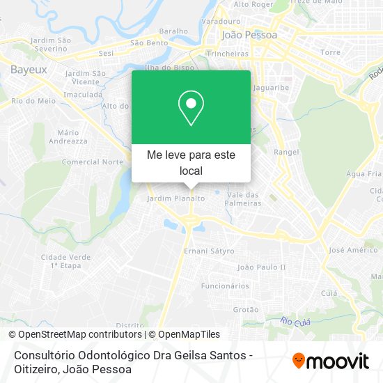 Consultório Odontológico Dra Geilsa Santos - Oitizeiro mapa