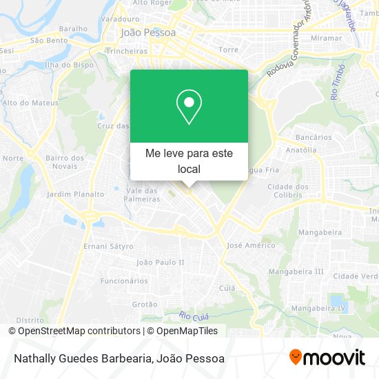 Nathally Guedes Barbearia mapa