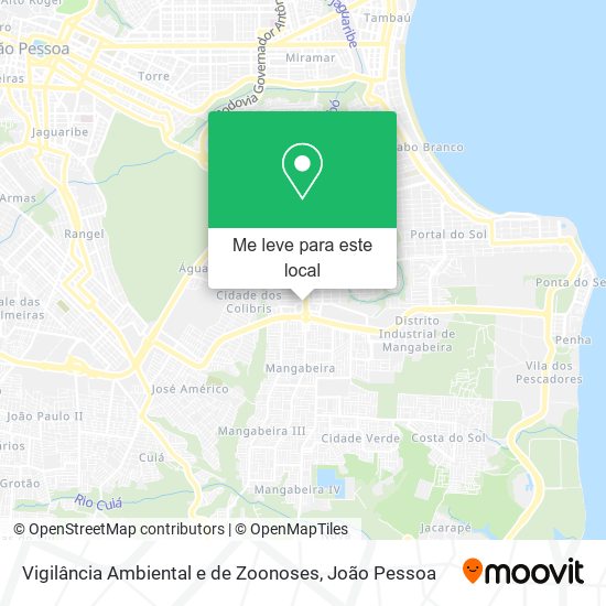 Vigilância Ambiental e de Zoonoses mapa