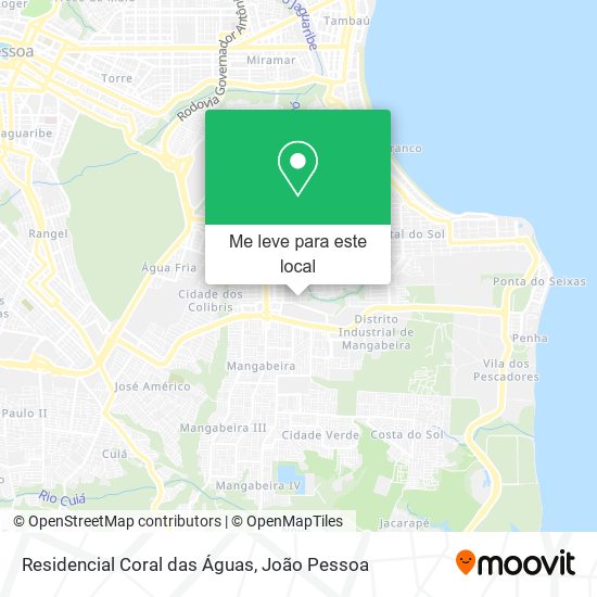 Residencial Coral das Águas mapa