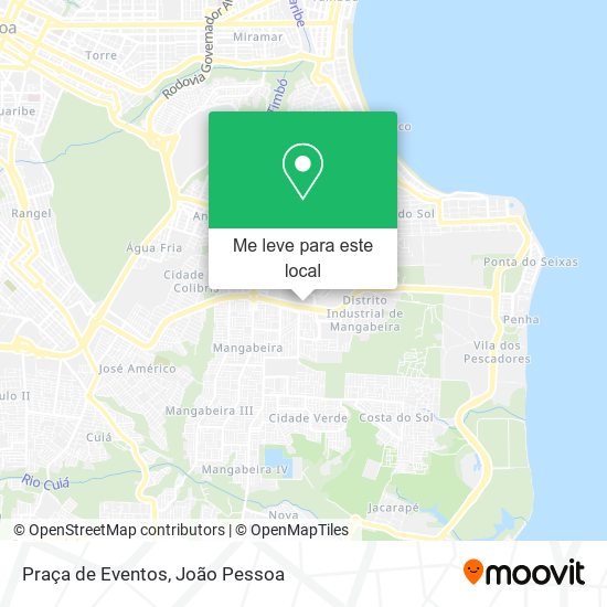 Praça de Eventos mapa