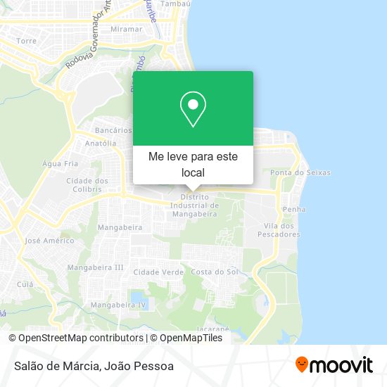 Salão de Márcia mapa