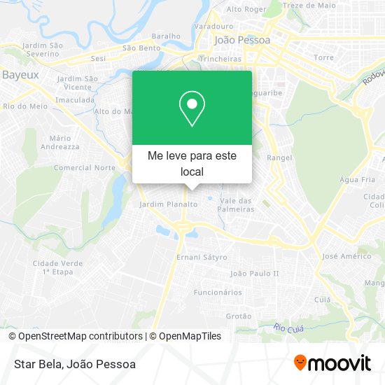 Star Bela mapa