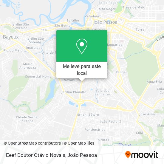 Eeef Doutor Otávio Novais mapa
