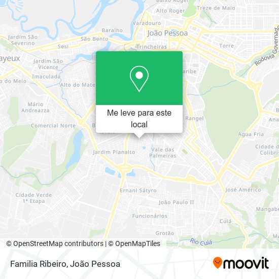 Familia Ribeiro mapa