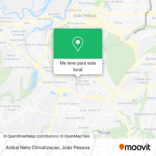 Anibal Neto Climatizacao mapa