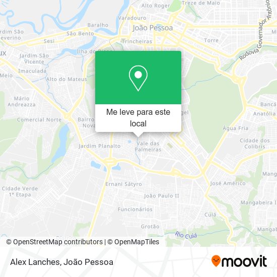 Alex Lanches mapa