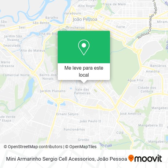 Mini Armarinho Sergio Cell Acessorios mapa