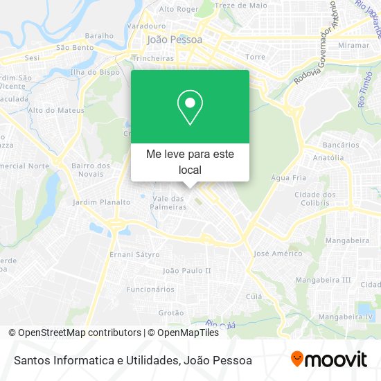 Santos Informatica e Utilidades mapa