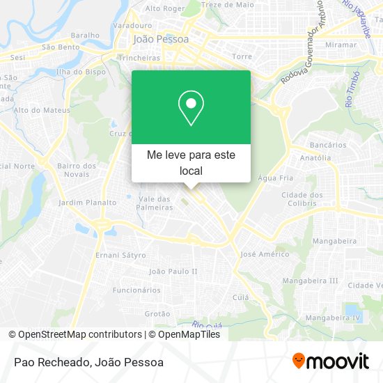 Pao Recheado mapa