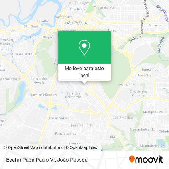 Eeefm Papa Paulo VI mapa