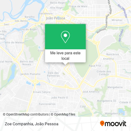 Zoe Companhia mapa