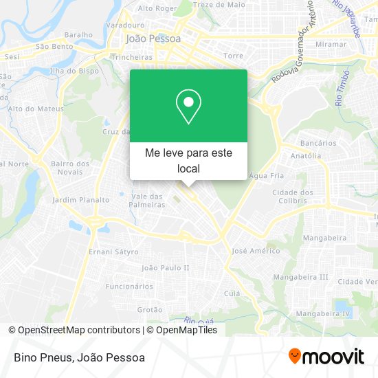 Bino Pneus mapa