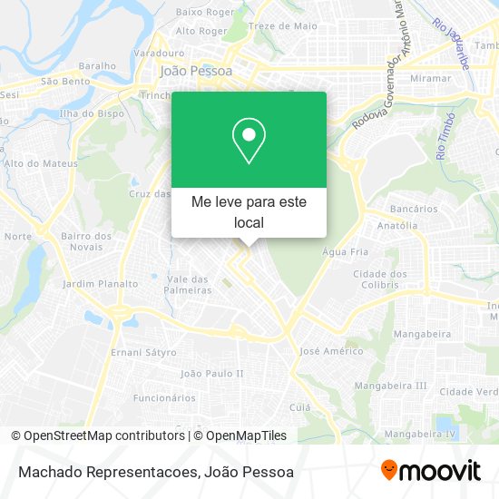 Machado Representacoes mapa