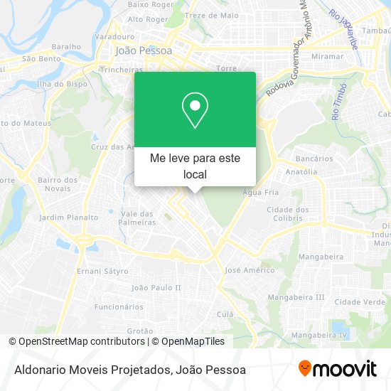 Aldonario Moveis Projetados mapa