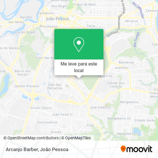 Arcanjo Barber mapa