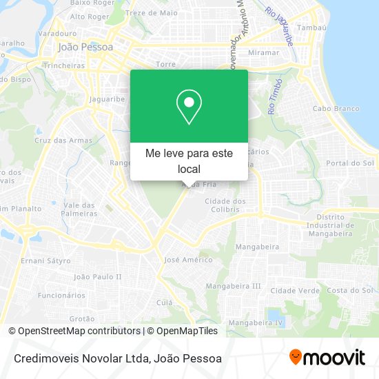 Credimoveis Novolar Ltda mapa