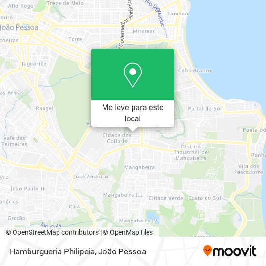 Hamburgueria Philipeia mapa