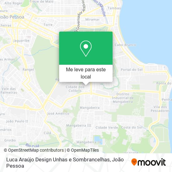 Luca Araújo Design Unhas e Sombrancelhas mapa