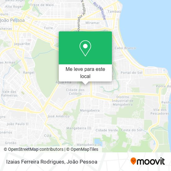 Izaias Ferreira Rodrigues mapa