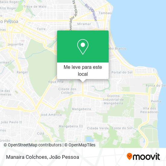 Manaira Colchoes mapa