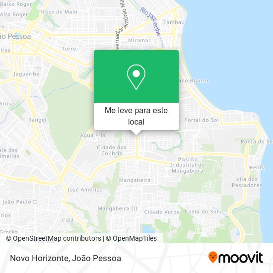 Novo Horizonte mapa