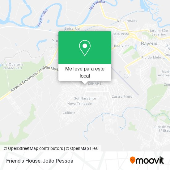 Friend's House mapa