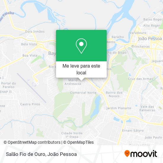 Salão Fio de Ouro mapa