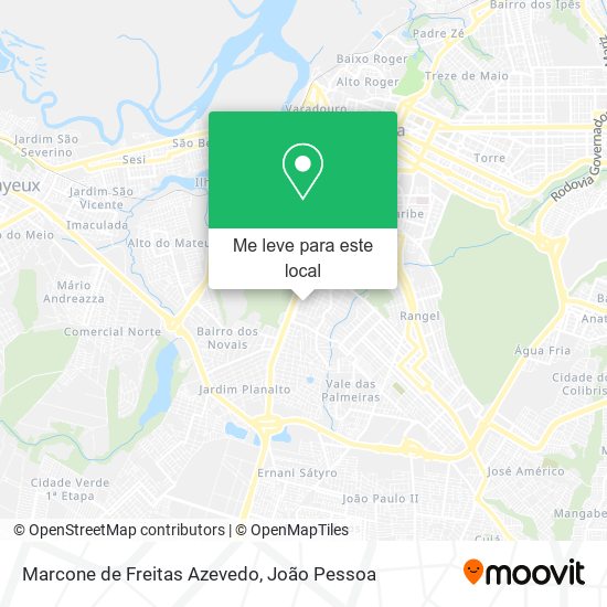 Marcone de Freitas Azevedo mapa