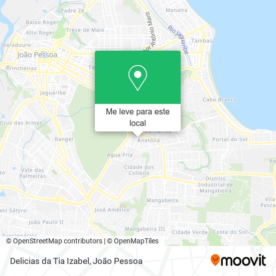 Delicias da Tia Izabel mapa