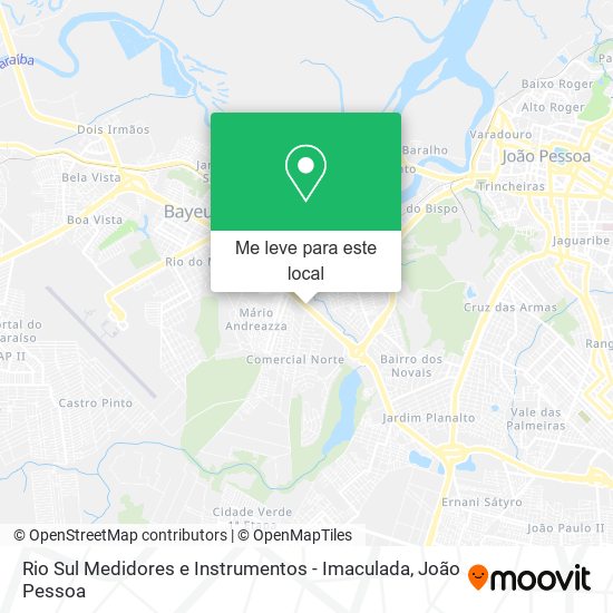 Rio Sul Medidores e Instrumentos - Imaculada mapa