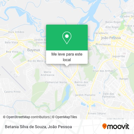 Betania Silva de Souza mapa