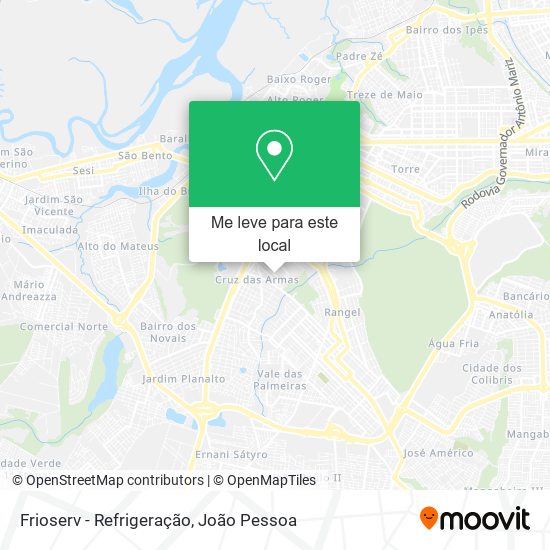 Frioserv - Refrigeração mapa