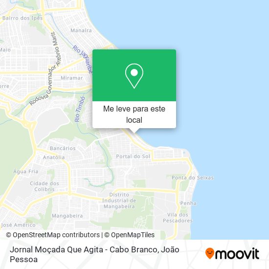 Jornal Moçada Que Agita - Cabo Branco mapa