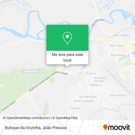 Butique da Vozinha mapa