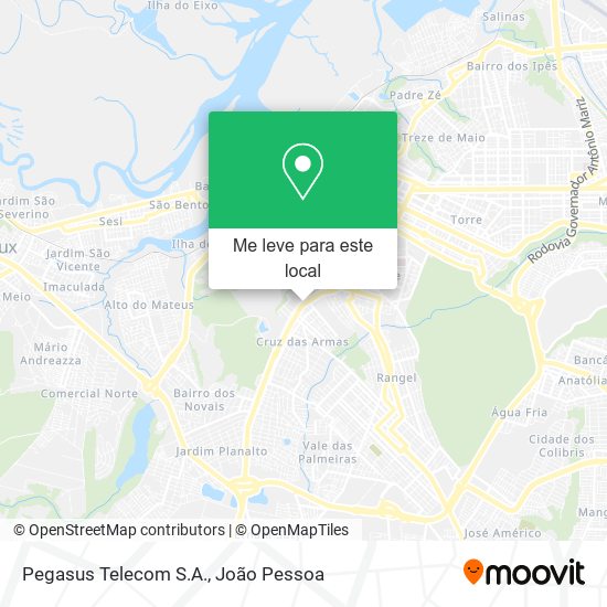 Pegasus Telecom S.A. mapa