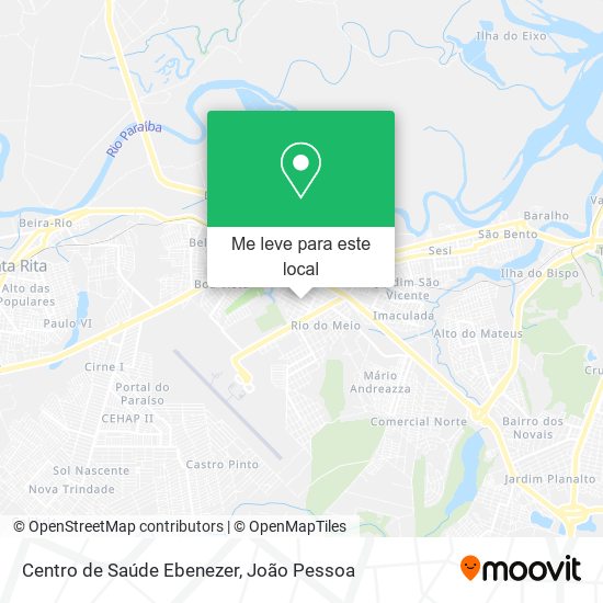 Centro de Saúde Ebenezer mapa