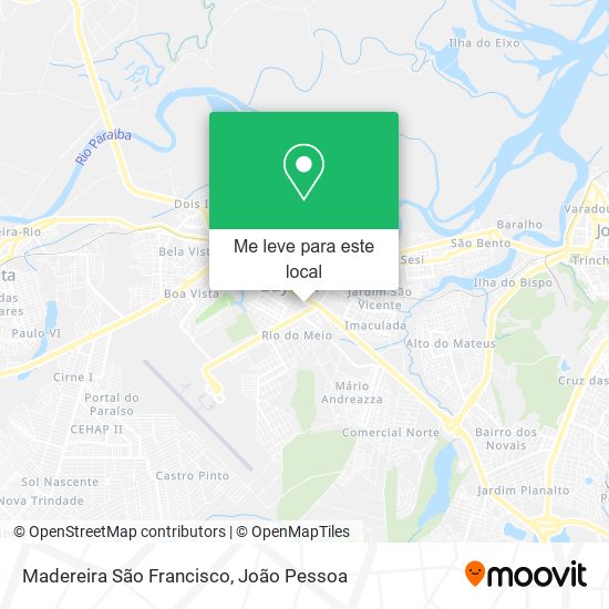 Madereira São Francisco mapa