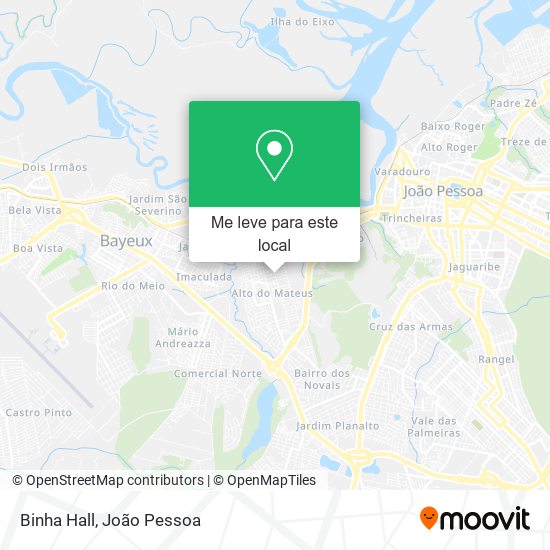 Binha Hall mapa