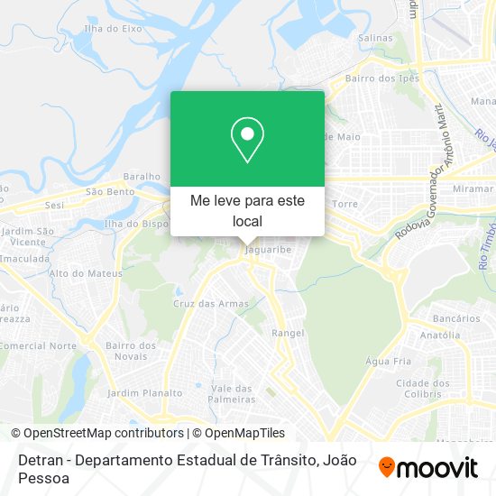 Detran - Departamento Estadual de Trânsito mapa