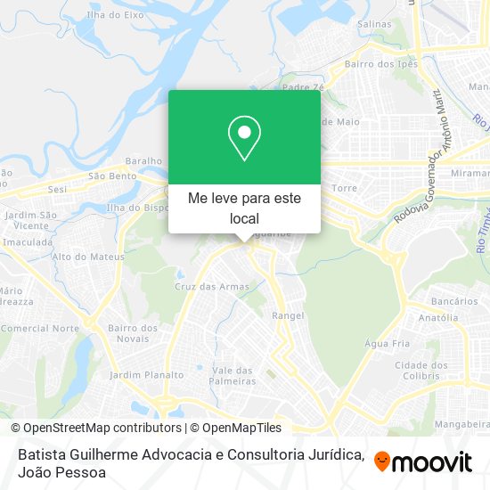 Batista Guilherme Advocacia e Consultoria Jurídica mapa