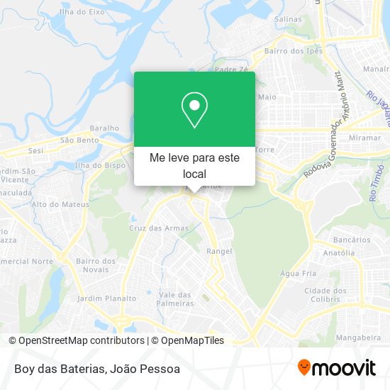 Boy das Baterias mapa