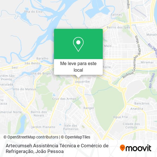 Artecumseh Assistência Técnica e Comércio de Refrigeração mapa