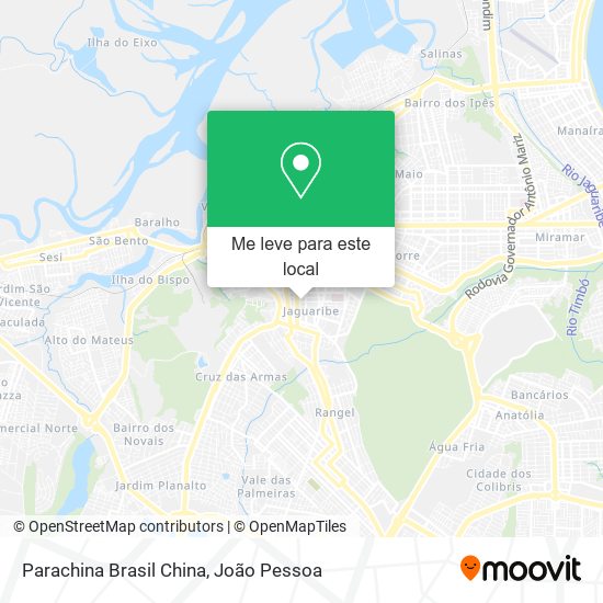 Parachina Brasil China mapa